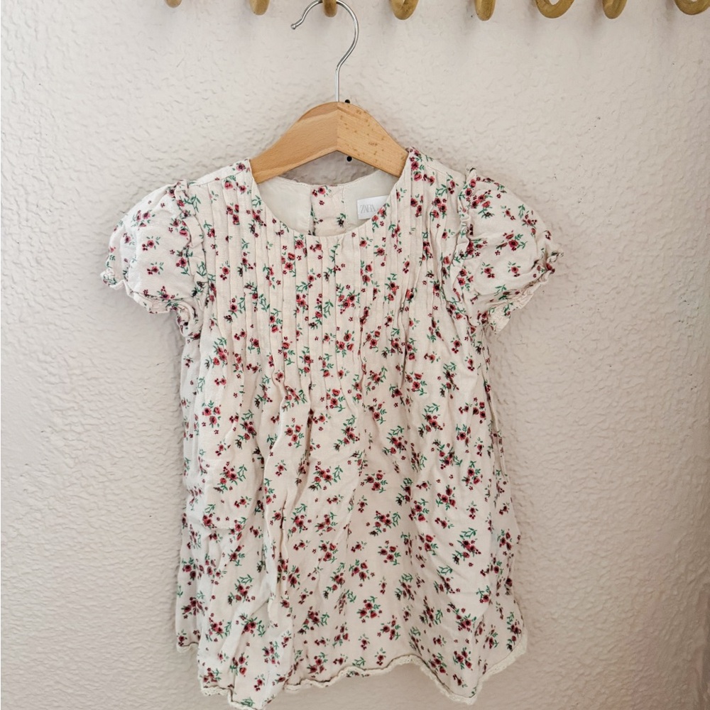 Zara kids blush smock dress